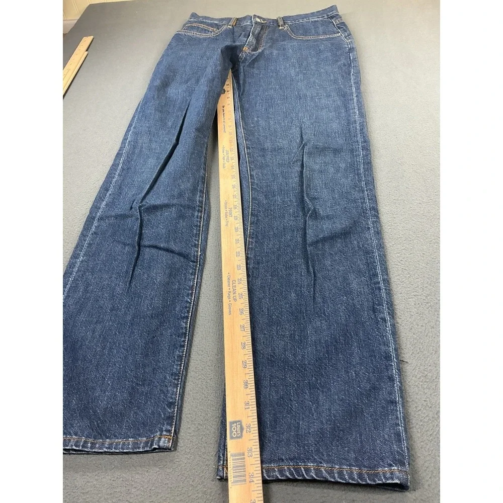 Indigo Palms Jeans Mens 35x34 Medium Wash Blue Classic Fit Straight‎ Leg Denim